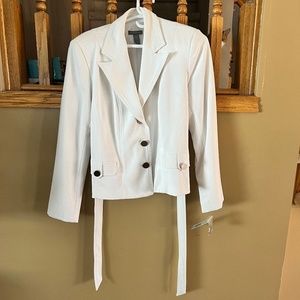 INVESTMENTS white suit jacket never worn